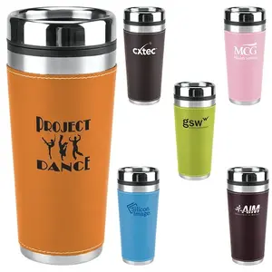 Leatherette Tumbler - 16 Oz.