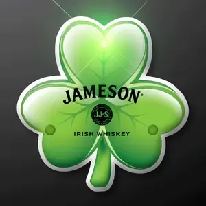 LED Irish Shamrock Lapel Pin