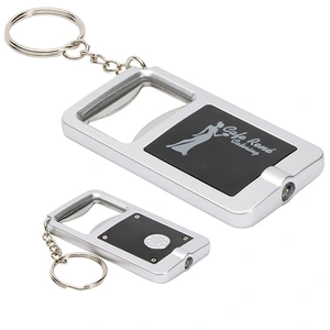 Ultra Bright LED Light Bottle Opener Keychain