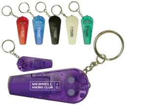 Custom LED Whistle Keychain