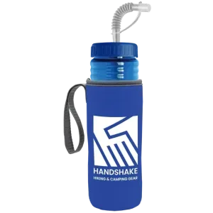 Lifeguard Bottle with Straw Lid and Insulated Caddy (24 oz.)
