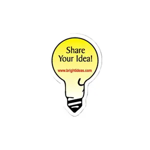 Light Bulb Stock Shape Vinyl Magnet - 20mil