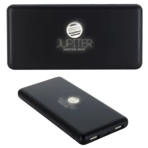 Custom Light-Up Logo Power Bank 10,000 mAh