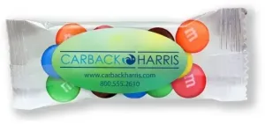 Imprinted M&Ms® in 1/2 oz Label Bag