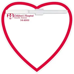 Memo Board Heart w/ Rem Adh