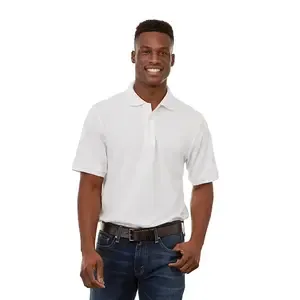 Customizable Men's BELMONT Short Sleeve Pique Polo Shirt