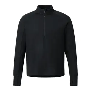 Custom Men's Performance Knit Half Zip Sweater with Thumb Holes