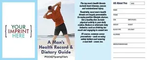 Men's Health Record & Dietary Guide Pocket Pamphlet