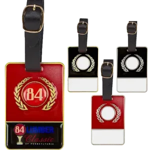 Personalized Metal Bag Tag - with Colorfill
