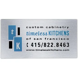 Metal Plates & Signage: 15-20 sq. in.