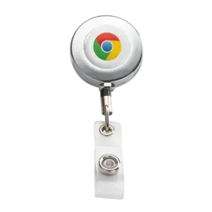 Metal Retractable Badge Reel with Belt Clip