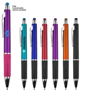 Branded Metallic Stylus Gripper Pen