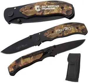 Custom Branded Camo Utility Knife for Marketing Campaigns