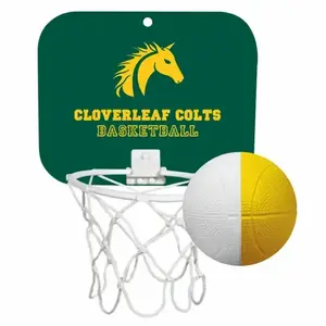 Mini Basketball Backboard w/ 4" Unimprinted Foam Basketball