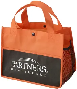 Personalized Mini Snap Non-Woven Lunch Tote