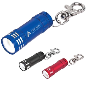 Miniature Flashlight Key Clip