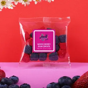 Mixed Berry Gum Drops Branded Packets 1.3 oz