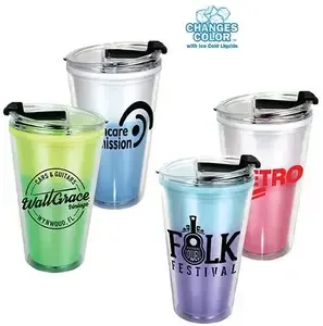 Customizable Mood Insulated 16 oz Acrylic Tumbler - BPA Free & Colorful Imprint