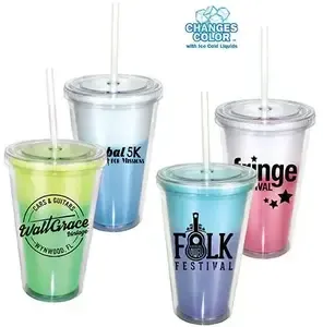 16 oz. Insulated Acrylic Tumbler with Free Multi-Color Imprint and BPA Free Sticker