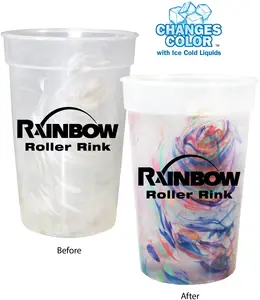 17 oz Custom Mood Confetti Cup - Color-Changing, Dishwasher Safe - BPA Free, Multiple Lids - Promotional Item