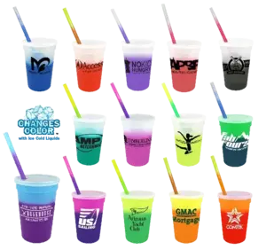 Mood 17 oz. Stadium Cup/Straw/Lid Set