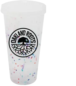Mood 26 oz. Rainbow Confetti Tumbler With Lid