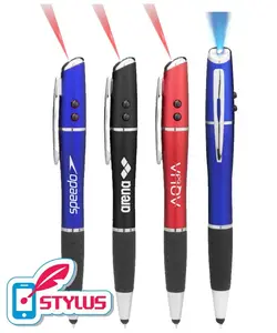 Multi-Function Stylus Pen with Laser, LED Flashlight