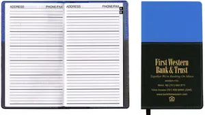 Custom Vinyl Soft Cover Address Book - Mystic