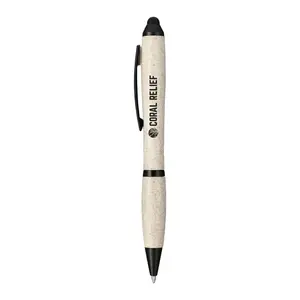 Customizable Nash Wheat Straw Ballpoint Stylus Pen