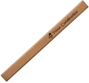 Premium Natural Wood Custom Carpenter Pencil - Free Logo Setup and 24 Hour Rush Service Available