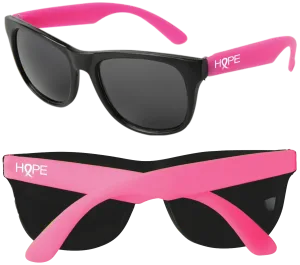 Personalized Neon Sunglasses - Black Frame