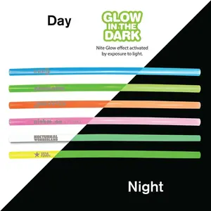 Reusable Glow-in-the-Dark Promotional Straw - BPA Free for Company Branding