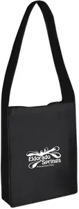 Non-Woven Messenger Tote Bag With Hook And Loop Closure