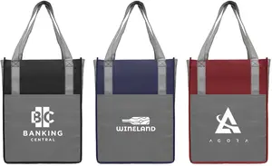 Non-Woven Tote Bag with 210D Front Pocket