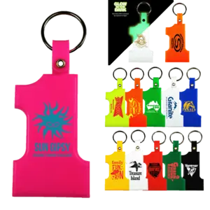 Customizable Number One Shaped Key Tag
