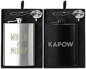 Personalized Flask and Funnel Gift Set - 8 oz.