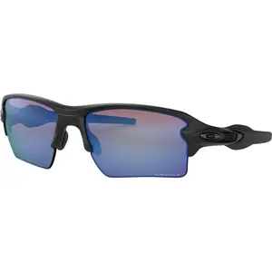 Oakley Flak 2.0 XL Sunglasses: Matte Black/Prizm Deep Water Polarized