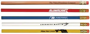 Custom-Branded Cedar Wood Pencil - High Quality with #2 Graphite & Brass Ferrule