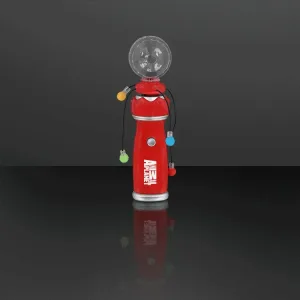 Orbiting LED toy Wand with crystal ball