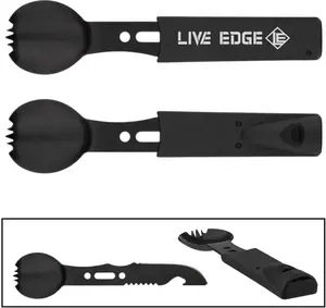 Custom Tactical Camping Spork Knife Set