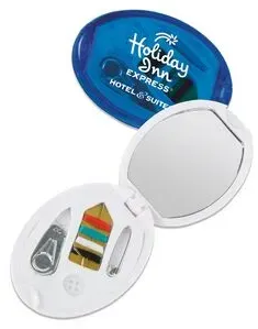 Personalized Oval Sewing Kit w/Mirror