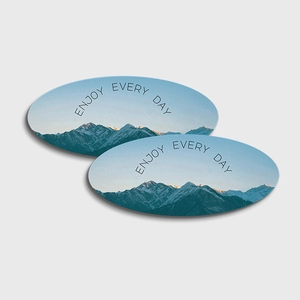 Oval Stickers 7x3