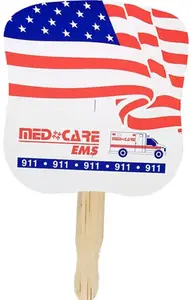 Custom Patriotic Logo Hand Fans - Promotional Products