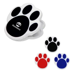 Promotional Paw Print Magnetic Clip