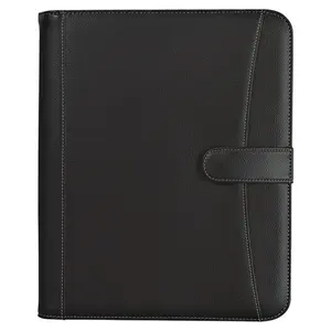 Pebble Grain 8 " x 11" Zippered Portfolio With Calculator