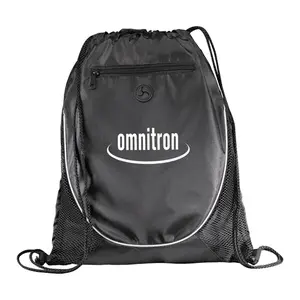 Custom Peek Drawstring Bag with Earbud Port