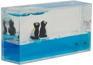 Mini Penguin Liquid Wave Paperweight