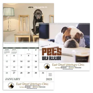 Pets with Attitude - Spiral Calendar