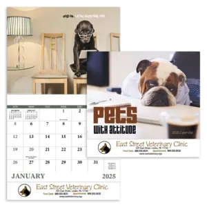 Pets with Attitude - Stapled Calendar