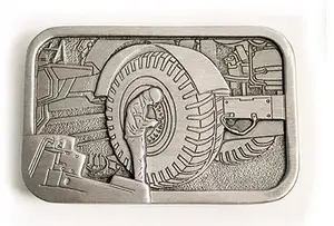 Pewter Alloy Belt Buckle (Up to 3 1/2" x 1/8" thick)